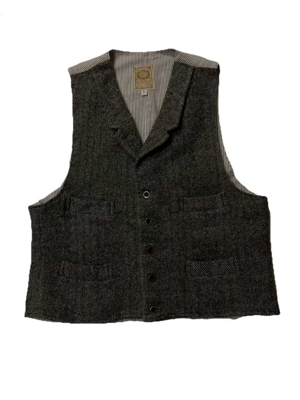 Wah Maker Vintage Western Wool Vest Gray